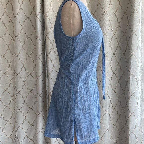 Portocruz Women's Swim Blue Coverup Tank Dress, Size Small NWOT - Picture 3 of 9